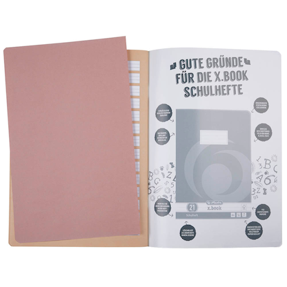 Artikelbild 3 für herlitz Schulheft x.book Lineatur 1 liniert DIN A4 ohne Rand, 32 Blatt, 1 St., Artikelnummer 891451