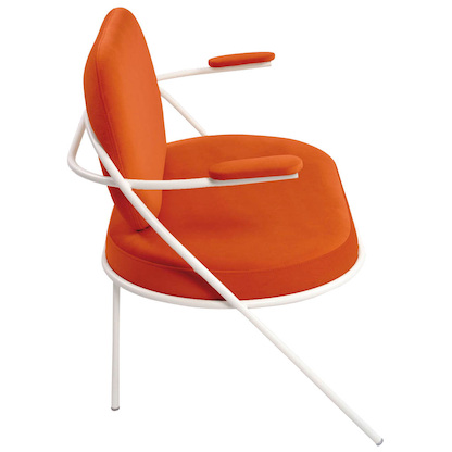 Artikelbild 3 für meet powered by PAPERFLOW 2-Sitzer Sofa SATURNE rost weiß Stoff 118,0 x 73,0 x 88,0 cm, 1 St., Artikelnummer 231189