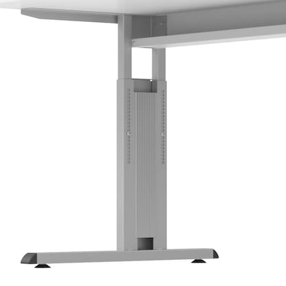 Artikelbild 8 für HAMMERBACHER OS 12 höhenverstellbarer Schreibtisch ahorn rechteckig, C-Fuß-Gestell silber 120,0 x 80,0 cm, Artikelnummer 656773