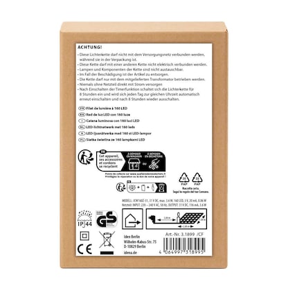 Artikelbild 4 für Idena LED Lichternetz grün 2,0 m, 1 St., Artikelnummer 676607