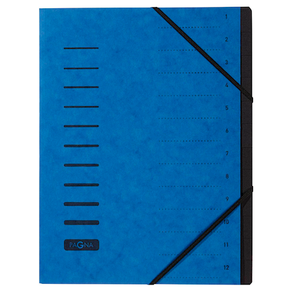 Artikelbild für PAGNA Ordnungsmappe Ordnungsmappen 12 Fächer blau, 1 St., Artikelnummer 370585
