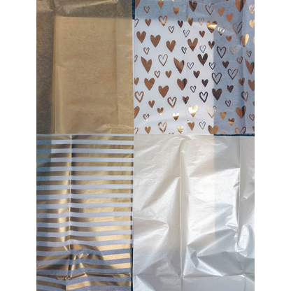 Artikelbild 2 für artoz Seidenpapier sortiert gold/weiß, 50,0 x 70,0 cm, Artikelnummer 832242