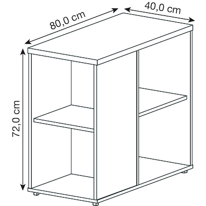 Artikelbild 2 für HAMMERBACHER Altus Standcontainer ahorn 40,0 x 80,0 x 72,0 cm, Artikelnummer 962852