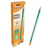 Artikelbild 1 für BIC ECOlutions EVOLUTION 655 Bleistifte HB grün mit Radierer, 12 St., Artikelnummer 820858