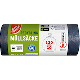 Artikelbild 1 für GUT&GÜNSTIG Müllbeutel RECYCLING 120,0 l schwarz, 10 St., Artikelnummer 990657