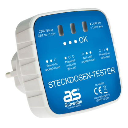 Artikelbild für as-Schwabe Steckdosentester, Artikelnummer 973317