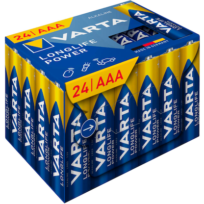 Artikelbild 3 für VARTA Batterien LONGLIFE Power Cube Alkali-Mangan Micro AAA 1,5 V, 24 St., Artikelnummer 552867