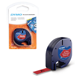 Artikelbild 1 für DYMO Schriftband LetraTag 91223 S0721630, 12 mm, schwarz auf rot, 1 St., Artikelnummer 179093