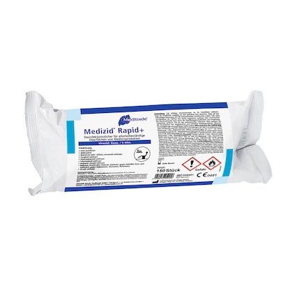 Artikelbild für Meditrade® Desinfektionstücher Medizid® Rapid 1-lagig weiß, 150 Tücher, Artikelnummer 564847