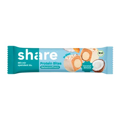Artikelbild 2 für share Bio Protein Bites Coconut Almond Proteinriegel 15 Riegel, Artikelnummer 773519