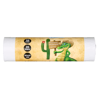 Artikelbild 2 für dundee Müllbeutel 35,0 l weiß 25,0 µm, 20 St., Artikelnummer 618149