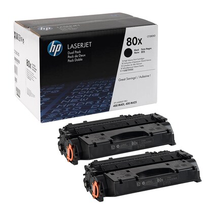 Artikelbild für HP 80X (CF280XD) schwarz Tonerkartuschen, 2er-Set, Artikelnummer 106880