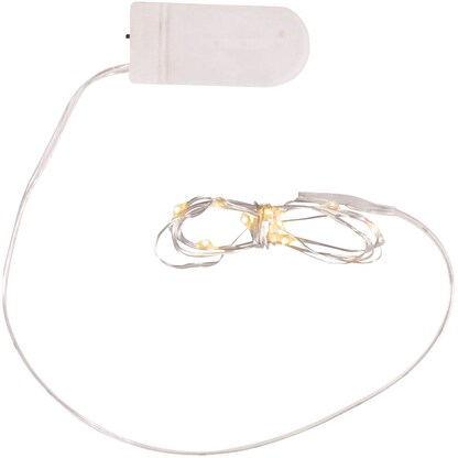 Artikelbild 2 für Rayher Micro 10er LED Lichterkette weiß 1,2 m, 1 Pack, Artikelnummer 928812