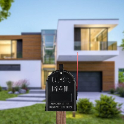 Artikelbild 3 für relaxdays Zeitungsrolle US Mail 10028065_46 schwarz mit Zeitungsfach, Artikelnummer 521553