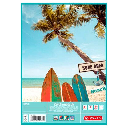 Artikelbild 4 für herlitz Zeichenblock DIN A3 100 g/qm, 10 Blatt, 1 Block, Artikelnummer 792808