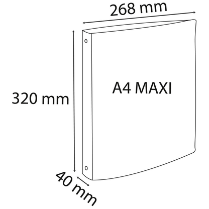 Artikelbild 2 für Exacompta Chromaline Ringbücher 4-Ringe farbsortiert 4,0 cm DIN A4, 10 St., Artikelnummer 681118
