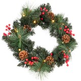 Artikelbild 1 für Idena Weihnachtskranz LED Dekoleuchte grün, 1 St., Artikelnummer 676567