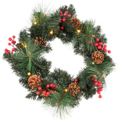 Artikelbild für Idena Weihnachtskranz LED Dekoleuchte grün, 1 St., Artikelnummer 676567