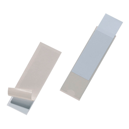 Artikelbild für DURABLE Beschriftungsschilder mit selbstklebender Hülle POCKETFIX® genarbt Ordner, Mappen, Hefter, etc., 10 St., Artikelnummer 465464