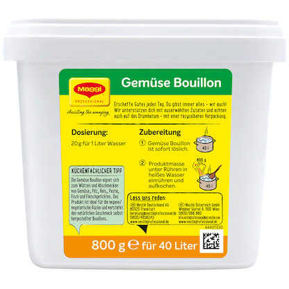 Artikelbild 2 für Maggi® Gemüsebouillon 800,0 g, 1 St., Artikelnummer 691158