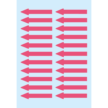 Artikelbild für HERMA Hinweisetiketten 4143 Pfeile, leuchtrot 38,0 x 7,0 mm, 88 Etiketten, Artikelnummer 894838