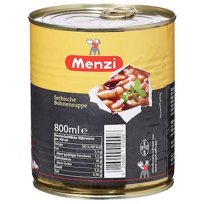 Artikelbild 2 für Menzi Bohnensuppe, serbisch 800,0 ml, 1 St., Artikelnummer 178562