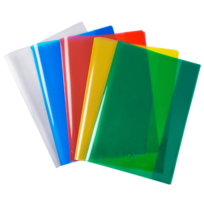 Artikelbild 2 für 5 JOLLY Heftumschläge farbsortiert Kunststoff DIN A4, Artikelnummer 528582