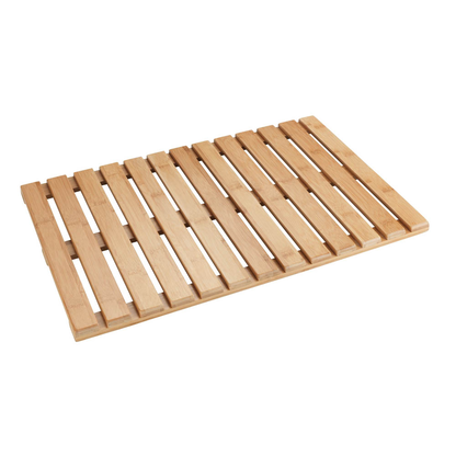 WENKO Badematte Bambus braun 40,0 x 60,0 cm | office discount