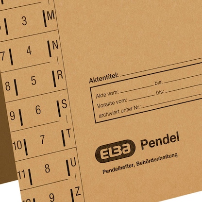 Artikelbild 7 für ELBA Pendelhefter Karton naturbraun DIN A4 1x Amtsheftung, 1 St., Artikelnummer 751034