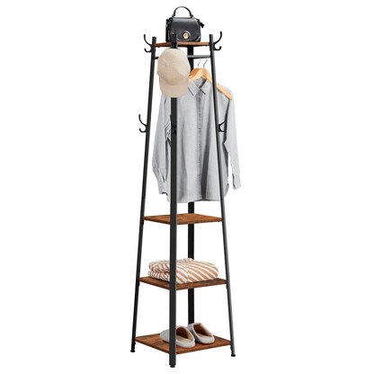 Artikelbild für VASAGLE Kleiderständer LCR80X braun Metall 8 Haken 43,0 x 180,0 cm, Artikelnummer 262578