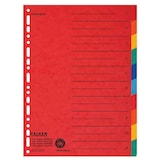 Artikelbild 1 für FALKEN Ordnerregister DIN A4 Vollformat blanko farbig 10-teilig, 1 Satz, Artikelnummer 598896