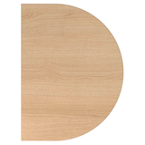 Artikelbild 1 für HAMMERBACHER Anbautisch höhenverstellbar Haziender eiche, silber halbrund 60,0 x 80,0 x 65,5 - 82,5 cm, Artikelnummer 632529