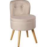 Artikelbild 1 für Echtwerk Sessel Vince creme buche Stoff 42,0 x 42,0 x 71,0 cm, 1 St., Artikelnummer 162022