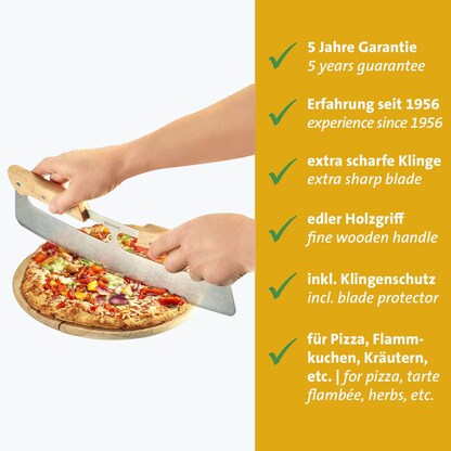 Artikelbild 4 für WESTMARK Wiegemesser silber, braun, Klinge: 35,5 cm, 1 St., Artikelnummer 996462