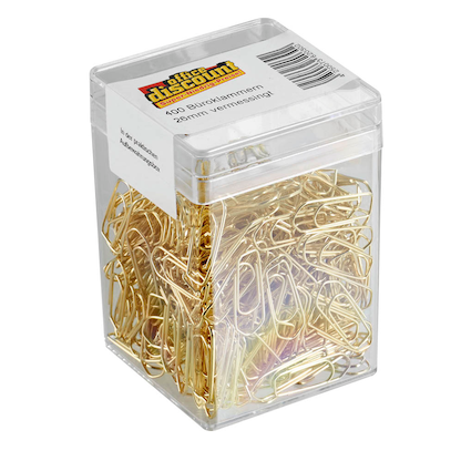 Artikelbild für office discount Büroklammern gold vermessingt, 400 St., Artikelnummer 243079