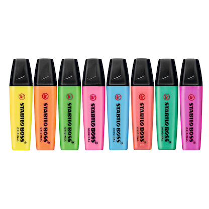 Artikelbild 2 für STABILO BOSS ORIGINAL Textmarker farbsortiert, 8 St., Artikelnummer 572362