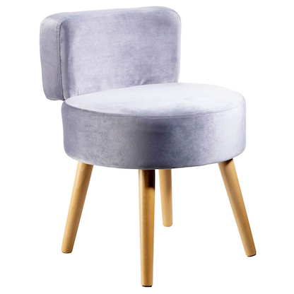 Artikelbild für Echtwerk Sessel Milo grau buche Stoff 43,0 x 43,0 x 59,0 cm, 1 St., Artikelnummer 161937