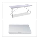 Artikelbild 1 für relaxdays Gartentisch BASTIAN weiß rechteckig 178,0 x 74,0 x 72,0 cm, Artikelnummer 771111