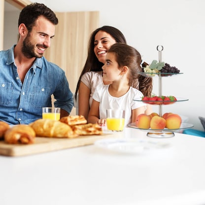 Artikelbild 5 für relaxdays Etagere transparent/silber Höhe: 40,0 cm, 1 St., Artikelnummer 762643