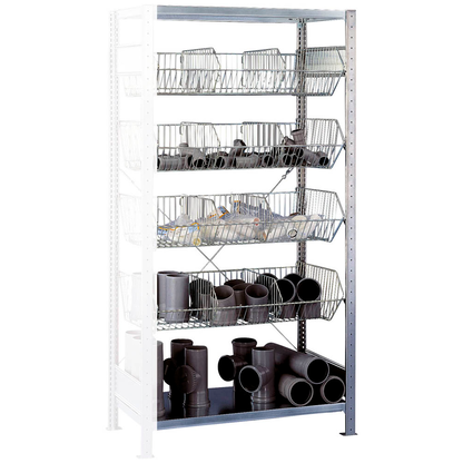 Artikelbild für SCHULTE Anbauregal 13673 silber, verzinkt 100,0 x 50,0 x 200,0 cm, Artikelnummer 855142