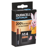 Artikelbild 1 für DURACELL Batterien Optimum Alkali-Mangan Mignon AA 1,5 V, 4 St., Artikelnummer 105108