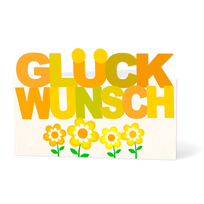 Artikelbild für LUMA Geburtstagskarte Glückwunsch LU GKO 09 bunt, 1 St., Artikelnummer 716066
