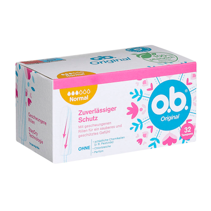 Artikelbild für o.b. Tampons Original Normal für mittlere/stärkere Periode, 32 St., Artikelnummer 921977