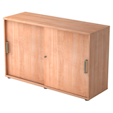 Artikelbild 1 für HAMMERBACHER Schiebetürenschrank Haziender, V1752S/N/N/SG nussbaum 1 Fachboden 120,0 x 40,0 x 74,8 cm, Artikelnummer 630158