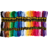 Artikelbild 1 für folia Garn zum Sticken matt mehrfarbig 1,0 mm x 8,0 m, Artikelnummer 479111