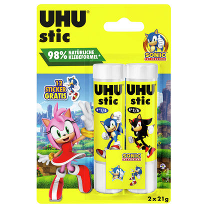 Artikelbild für AKTION: UHU Sonic Klebestifte 21,0 g, 2 St., Artikelnummer 550238
