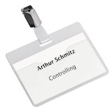 Artikelbild 1 für DURABLE Namensschilder mit Clip 9,0 x 6,0 cm, 25 St., Artikelnummer 112219