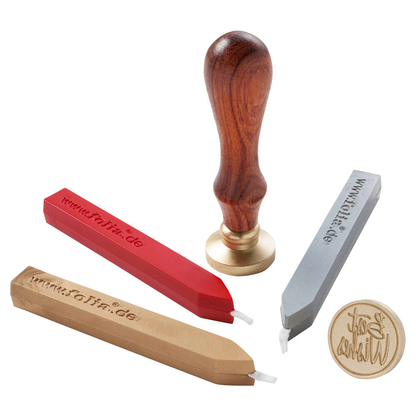 Artikelbild 2 für folia Siegel-Set rot, silber, gold, Artikelnummer 822231