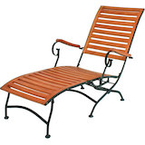 Artikelbild 1 für Garden Pleasure Sonnenliege WIEN braun Stahl, Artikelnummer 379414