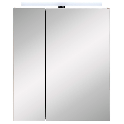 Artikelbild 5 für MÖBELPARTNER Spiegelschrank Duo 146542 eiche landhaus, weiß 60,0 x 16,0 x 75,0 cm, Artikelnummer 673503